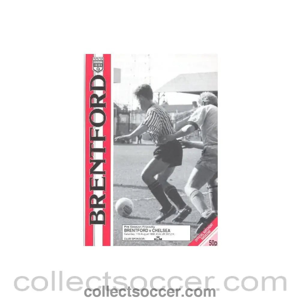 1990 - Brentford v Chelsea official programme 11/08/1990 - Collect Soccer