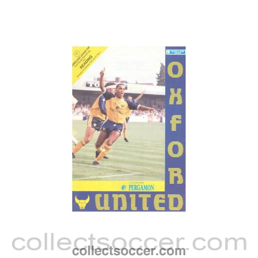 1990 - Cambridge United v Reading official programme 05/09/1990 Rumbelows League