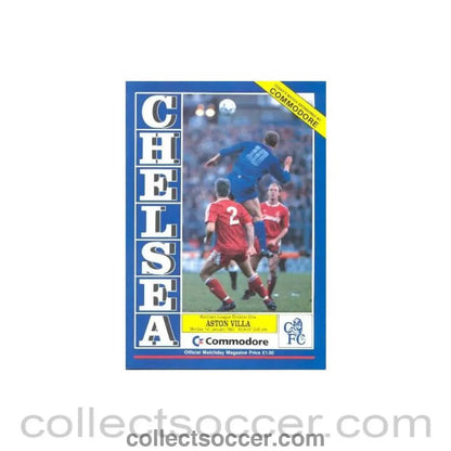 1990 - Chelsea v Aston Villa official programme 01/01/1990 - Collect Soccer