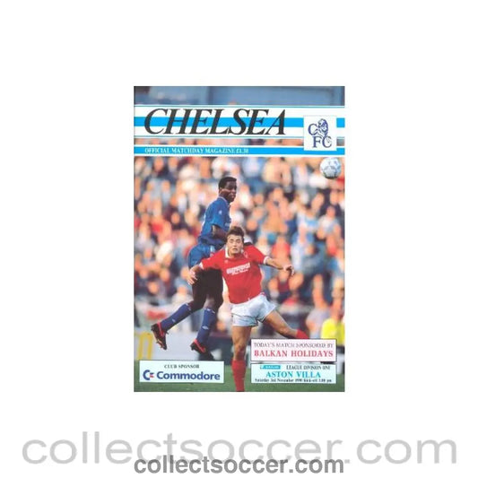 1990 - Chelsea v Aston Villa official programme 03/11/1990