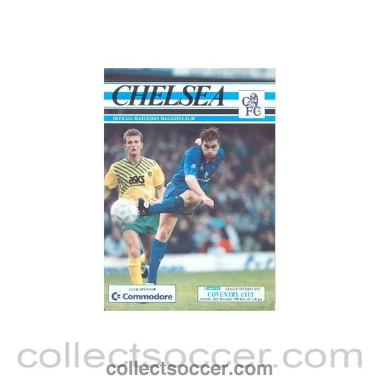 1990 - Chelsea v Coventry City official programme 22/12/1990