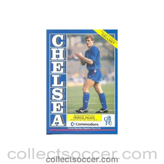 1990 - Chelsea v Crystal Palace official programme 16/04/1990 - Collect Soccer