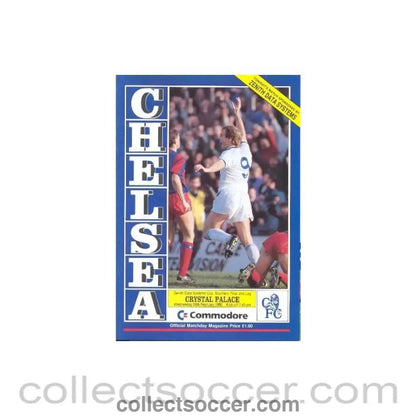 1990 - Chelsea v Crystal Palace official programme 28/02/1990 - Collect Soccer