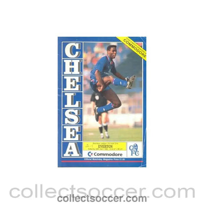 1990 - Chelsea v Everton official programme 28/04/1990