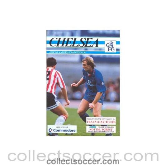 1990 - Chelsea v Nottingham Forest official programme 20/10/1990