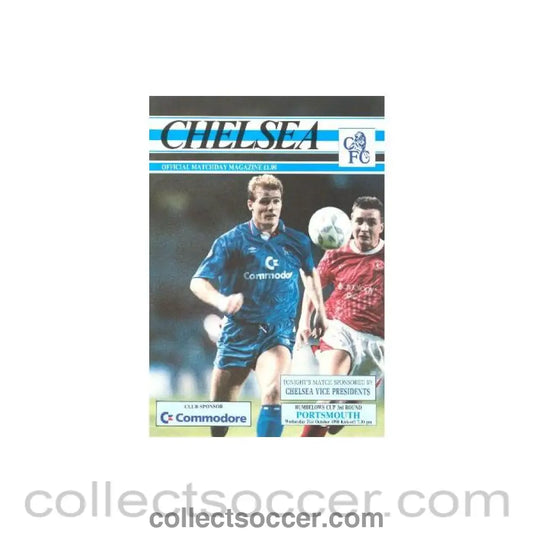 1990 - Chelsea v Portsmouth official programme 31/10/1990