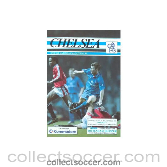 1990 - Chelsea v Tottenham Hotspur official programme 01/12/1990