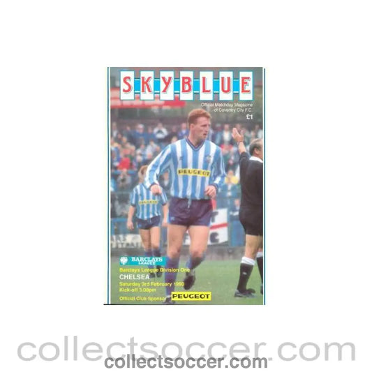 1990 - Coventry City vChelsea official programme 03/02/1990