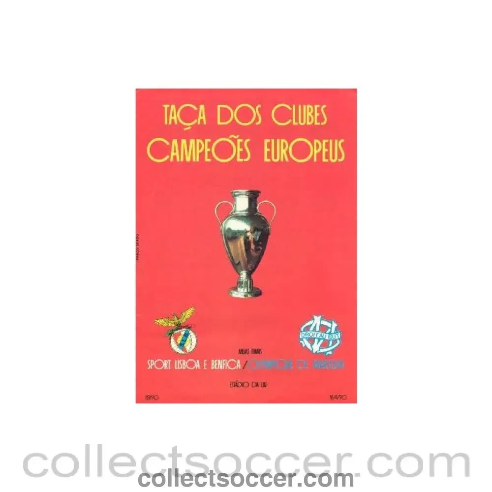 1990 European Cup Semi - Final official programme. Very rare! - Collect Soccer