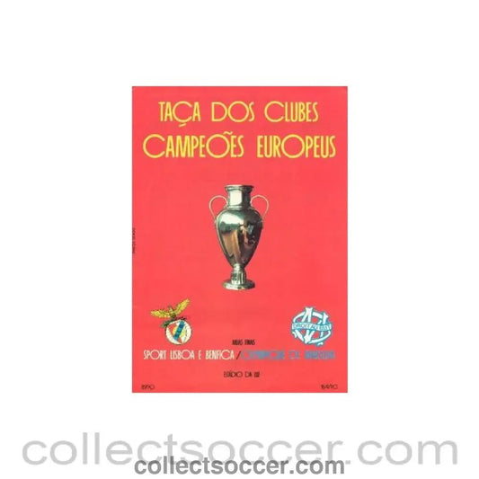 1990 European Cup Semi - Final official programme. Very rare! - Collect Soccer