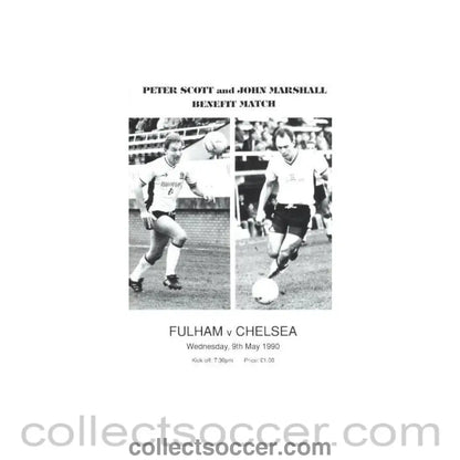 1990 - Fulham vChelsea official programme 09/05/1990 - Collect Soccer