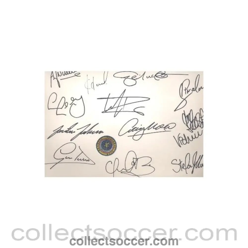 1990 - Glasgow Rangers signatures of players collection of 1990's - Collect Soccer