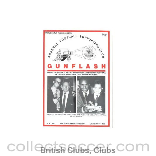 1990 - Gunflash - Arsenal fanzine No: 376 of January 1990