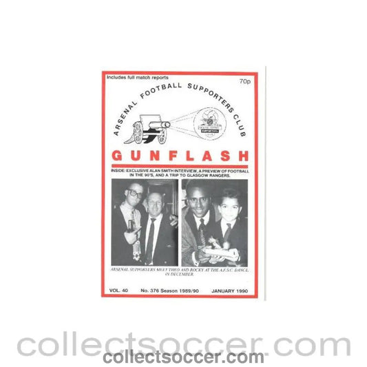 1990 - Gunflash - Arsenal fanzine No: 376 of January 1990 - Collect Soccer