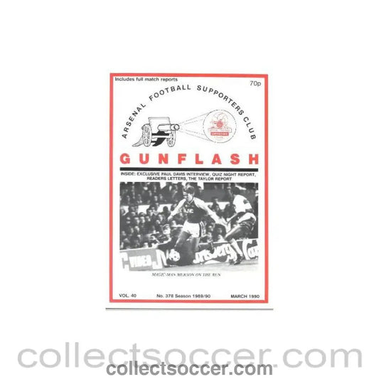 1990 - Gunflash - Arsenal fanzine No: 378 of March 1990 - Collect Soccer