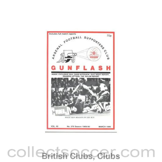 1990 - Gunflash - Arsenal fanzine No: 378 of March 1990
