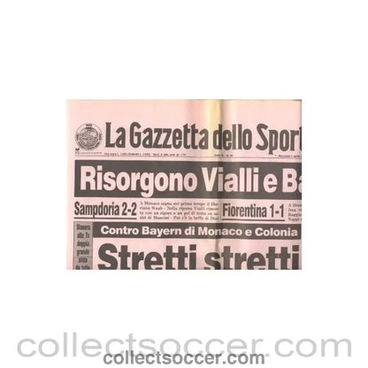1990 - La Gazzetta Dello Sport - Italian newspaper of 04/04/1990 - Collect Soccer