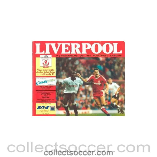 1990 - Liverpool v Chelsea official programme 27/10/1990 - Collect Soccer