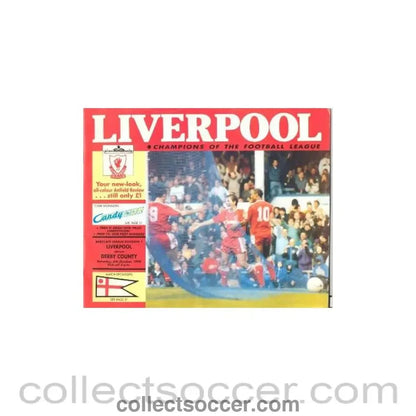 1990 - Liverpool v Derby County official programme 06/10/1990 - Collect Soccer