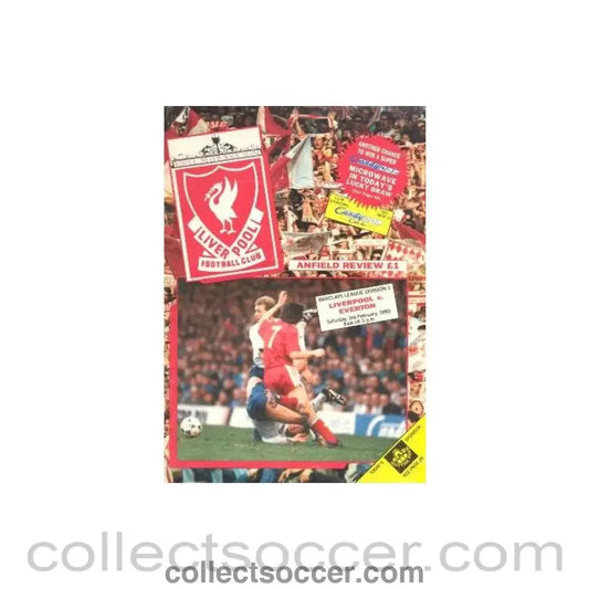 1990 - Liverpool v Everton official programme 03/02/1990 - Collect Soccer