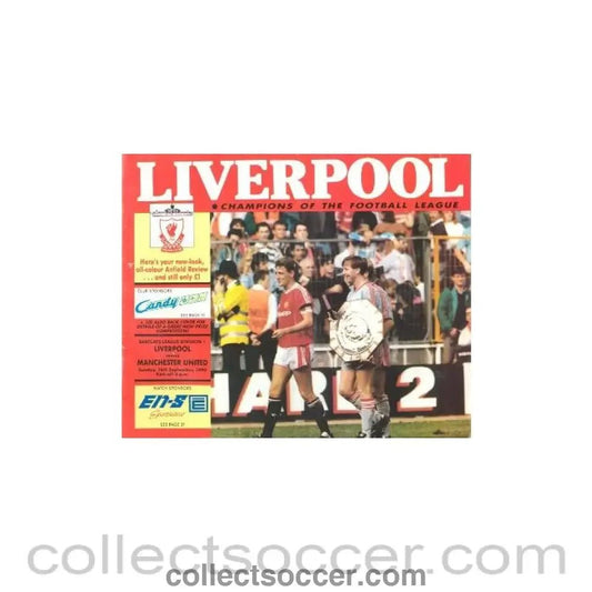 1990 - Liverpool v Manchester United official programme 16/09/1990 - Collect Soccer