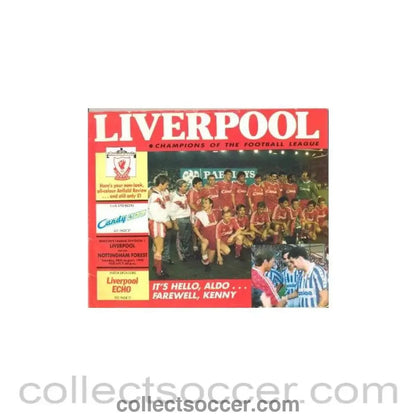 1990 - Liverpool v Nottingham Forest official programme 28/08/1990 - Collect Soccer