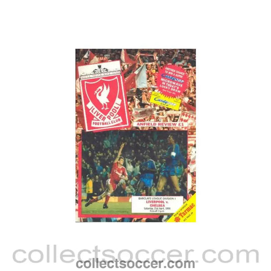 1990 - Liverpool vChelsea official programme 21/04/1990