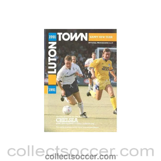 1990 - Luton Town v Chelsea official programme 29/12/1990
