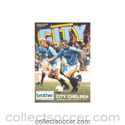 1990 - Manchester City vChelsea official programme 21/03/1990