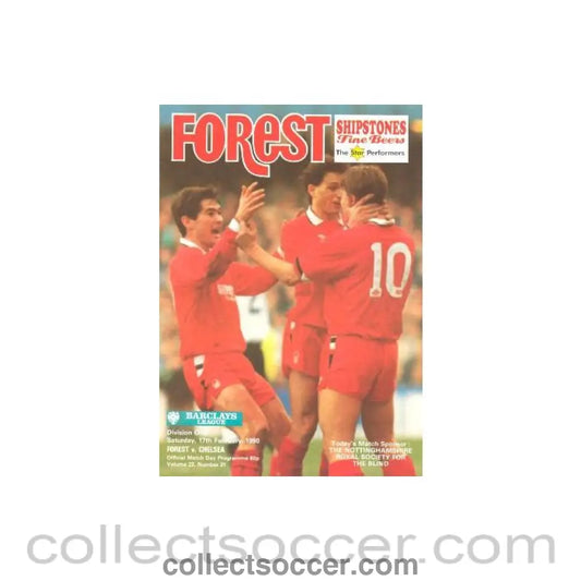 1990 - Nottingham Forest vChelsea official programme 17/02/1990