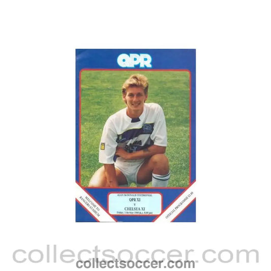 1990 - Queen’s Park Rangers XI vChelsea XI official programme 11/05/1990