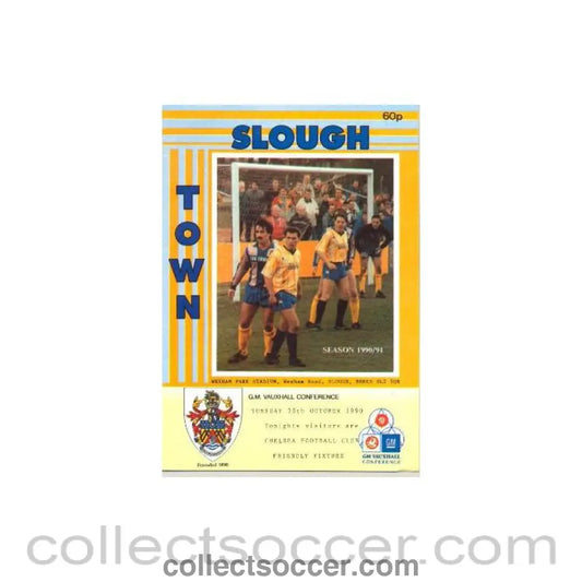 1990 - Slough Town v Chelsea official programme 30/10/1990