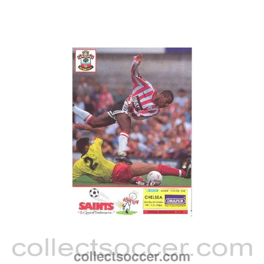 1990 - Southampton v Chelsea official programme 06/10/1990