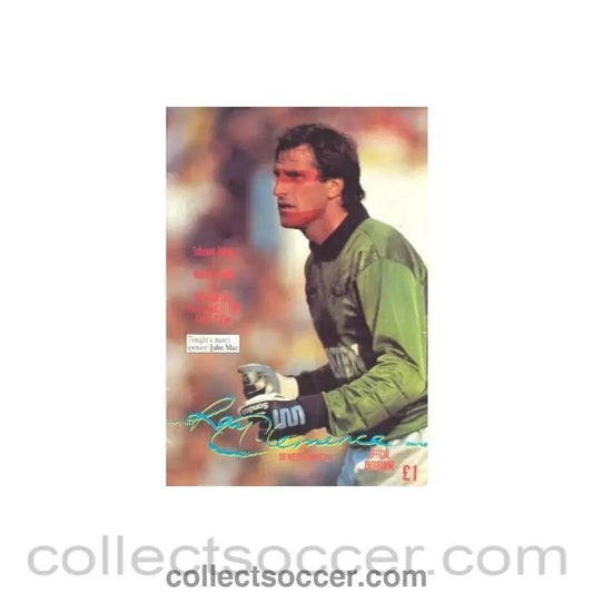 1990 - Tottenham Hotspur v West Ham United official programme 17/08/1990 Ray Clemence Benefit Match - Collect Soccer