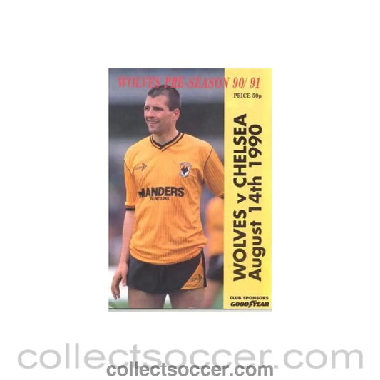 1990 - Wolverhampton Wanderers v Chelsea football programme 14/08/1990