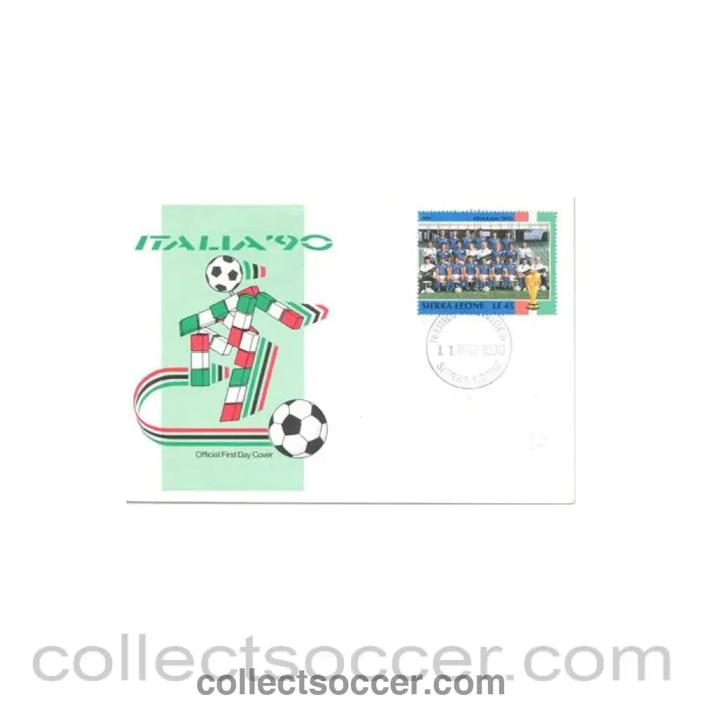 1990 World Cup First Day Covet Sierra Leone of 11/05/1990