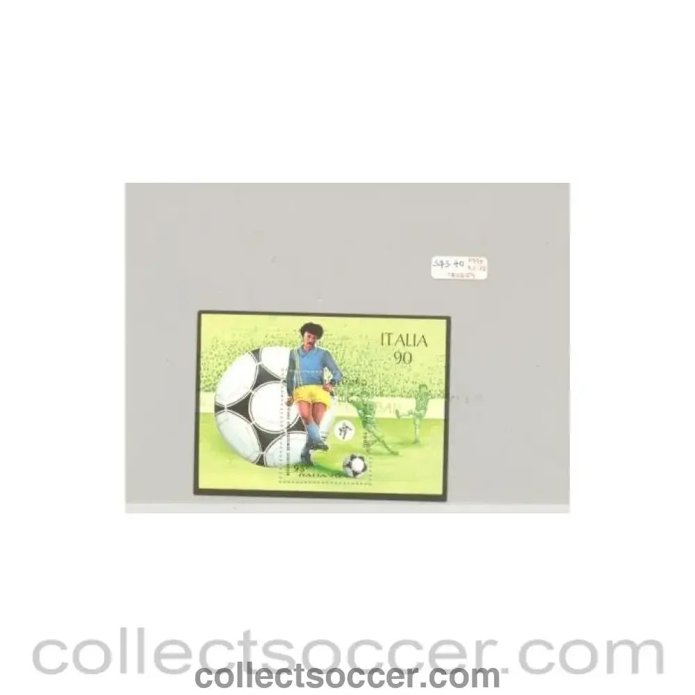 1990 - World Cup 1990 Italy large stamp - Collect Soccer