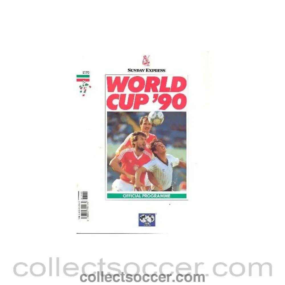 1990 World Cup UK Programme Edition - Collect Soccer