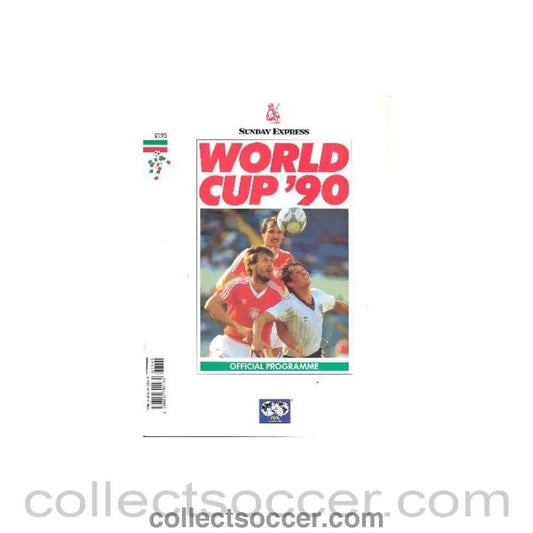 1990 World Cup UK Programme Edition - Collect Soccer