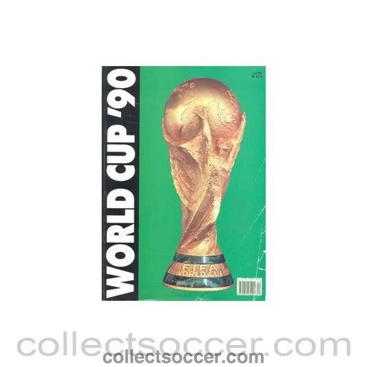 1990 World Cup UK Programme - Green Edition - Collect Soccer