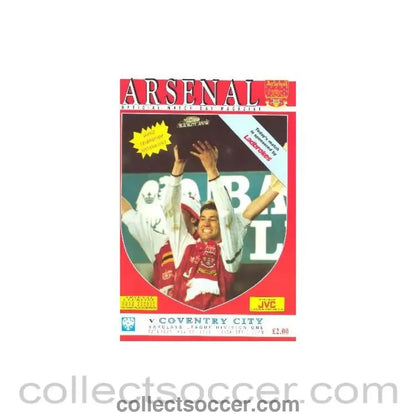 1991 - Arsenal v Coventry City official programme 11/05/1991 League Cup - Collect Soccer