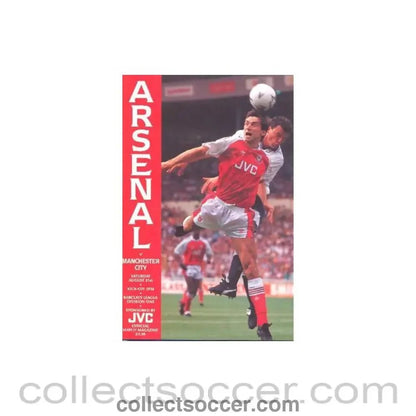 1991 - Arsenal v Manchester City official programme 31/08/1991 Football League - Collect Soccer