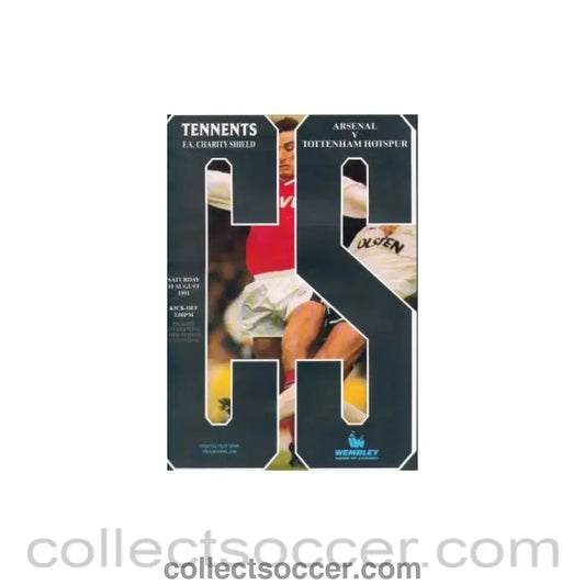 1991 Charity Shield Official Programme Arsenal v Tottenham Hotspur