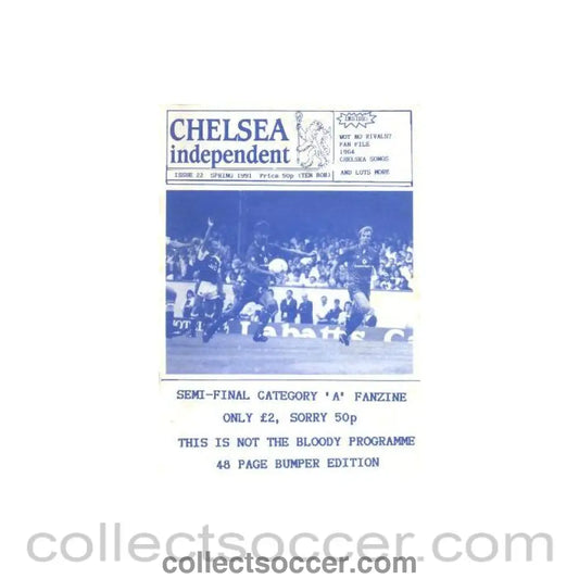 1991 - Chelsea Independent Fanzine No:22 of Spring 1991