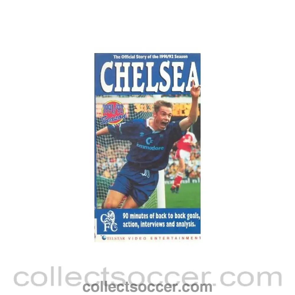 1991 - Chelsea - The Official Story of the 1991 - 1992 Season Video Tape Cassette - Collect Soccer