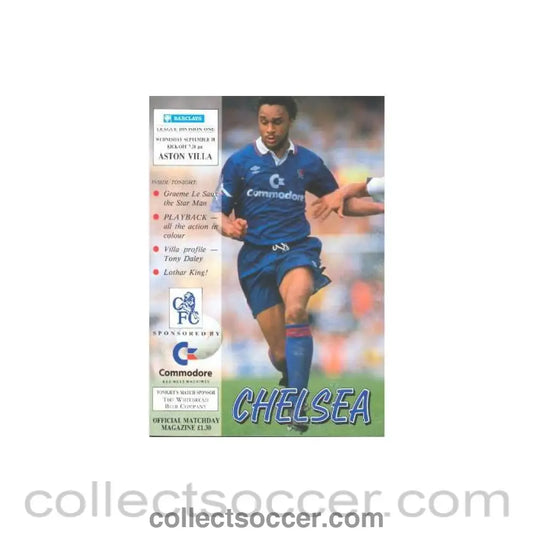 1991 - Chelsea v Aston Villa official programme 18/09/1991