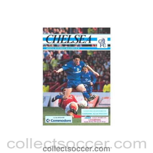 1991 - Chelsea v Liverpool official programme 04/05/1991