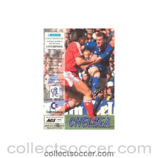 1991 - Chelsea v Liverpool official programme 19/10/1991