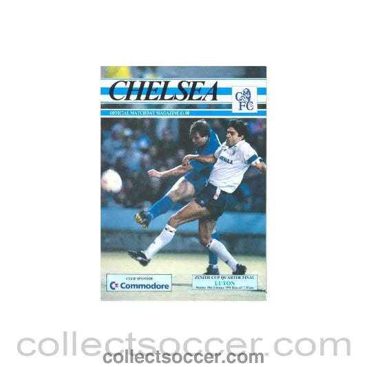 1991 - Chelsea v Luton official programme 18/02/1991