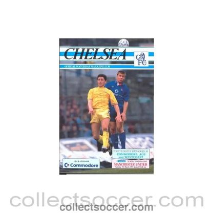 1991 - Chelsea v Manchester United official programme 09/03/1991 - Collect Soccer